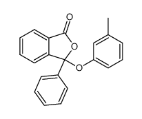 3-phenyl-3-(m-tolyloxy)isobenzofuran-1(3H)-one结构式