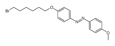 [4-(6-bromohexoxy)phenyl]-(4-methoxyphenyl)diazene结构式