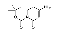 4-氨基-2-氧代-5,6-二氢吡啶-1(2H)-羧酸叔丁酯结构式