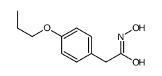 2-(p-Propoxyphenyl)acetohydroxamic acid结构式