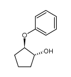 trans-1-Phenoxy-cyclopentanol-(2)结构式