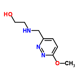 2-{[(6-Methoxy-3-pyridazinyl)methyl]amino}ethanol Structure