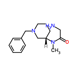 N-[(3S)-1-Benzyl-3-piperidinyl]-N-methylglycinamide结构式
