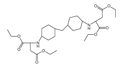 diethyl (2S)-2-[[4-[[4-[[(2S)-1,4-diethoxy-1,4-dioxobutan-2-yl]amino]cyclohexyl]methyl]cyclohexyl]amino]butanedioate structure