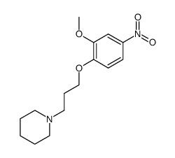 1-piperidino-3-(2-methoxy-4-nitrophenoxy)propane结构式