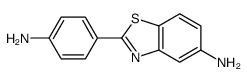 2-(4-aminophenyl)-1,3-benzothiazol-5-amine Structure