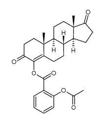 4-(O-acetylsalicyloxy)androst-4-en-3,17-dione Structure