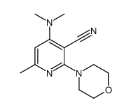 4-(dimethylamino)-6-methyl-2-morpholin-4-ylpyridine-3-carbonitrile Structure