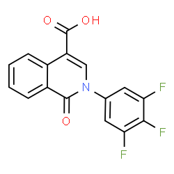 1-Oxo-2-(3,4,5-trifluoro-phenyl)-1,2-dihydro-isoquinoline-4-carboxylic acid结构式