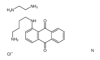 1-(4-aminobutylamino)anthracene-9,10-dione,ethane-1,2-diamine,platinum(2+),chloride,nitrate结构式
