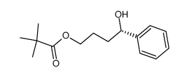 2,2-Dimethyl-propionic acid (R)-4-hydroxy-4-phenyl-butyl ester结构式