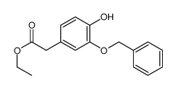 ethyl 2-(4-hydroxy-3-phenylmethoxyphenyl)acetate结构式