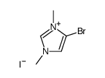 4-bromo-1,3-dimethyl-1H-imidazolium iodide Structure