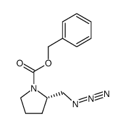 (S)-benzyl 2-(azidomethyl)pyrrolidine-1-carboxylate结构式