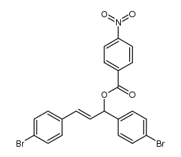 (E)-1,3-bis(4-bromophenyl)allyl 4-nitrobenzoate Structure
