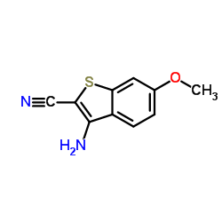 3-Amino-6-methoxy-1-benzothiophene-2-carbonitrile Structure