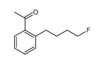 1-(2-(4-fluorobutyl)phenyl)ethanone Structure