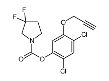 (2,4-dichloro-5-prop-2-ynoxyphenyl) 3,3-difluoropyrrolidine-1-carboxylate结构式