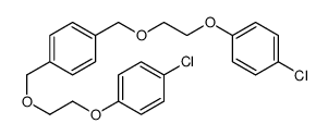 1,4-bis[2-(4-chlorophenoxy)ethoxymethyl]benzene结构式