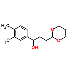 1-(3,4-Dimethylphenyl)-3-(1,3-dioxan-2-yl)-1-propanol Structure