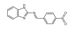 N-(4-nitrobenzylidene)-1H-benzo[d]imidazol-2-amine Structure