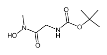 Carbamic acid, [2-(hydroxymethylamino)-2-oxoethyl]-, 1,1-dimethylethyl ester,结构式