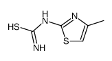 (4-methyl-1,3-thiazol-2-yl)thiourea Structure