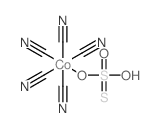 Cobaltate(4-),pentakis(cyano-C)[monothiosulfato(2-)-O]-, tetrapotassium, (OC-6-22)- (9CI) structure