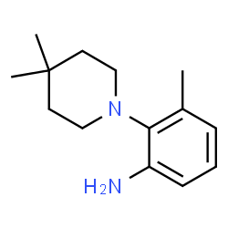 2-(4,4-二甲基-1-哌啶基)-3-甲基苯胺结构式