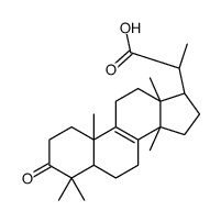 (2S)-2-[(5R,10S,13R,14R,17R)-4,4,10,13,14-pentamethyl-3-oxo-1,2,5,6,7,11,12,15,16,17-decahydrocyclopenta[a]phenanthren-17-yl]propanoic acid Structure