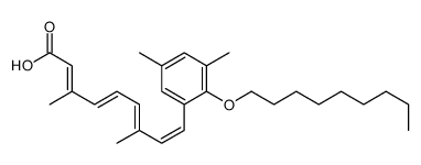 9-(3,5-dimethyl-2-nonoxyphenyl)-3,7-dimethylnona-2,4,6,8-tetraenoic acid结构式