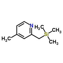 4-Methyl-2-[(trimethylsilyl)methyl]pyridine Structure