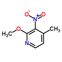 2-甲氧基-3-硝基-4-甲基吡啶结构式