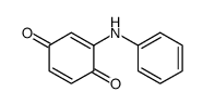 2-anilinocyclohexa-2,5-diene-1,4-dione结构式