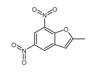 2-methyl-5,7-dinitro-benzofuran Structure