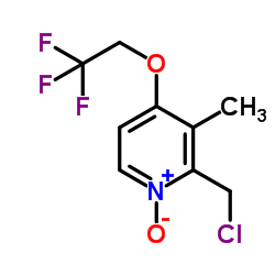 2-(Chloromethyl)-3-methyl-4-(2,2,2-trifluoroethoxy)pyridine 1-oxide Structure
