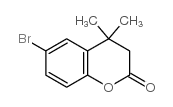 6-溴-4,4-二甲基色满-2-酮结构式