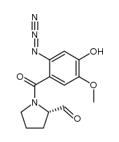 (S)-1-(2-azido-4-hydroxy-5-methoxybenzoyl)pyrrolidine-2-carbaldehyde结构式