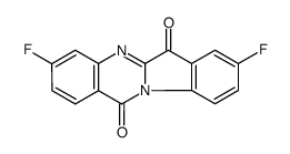 3,8-difluoroindolo[2,1-b]quinazoline-6,12-dione Structure