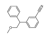 3-(2-methoxy-1-phenylethyl)benzonitrile结构式