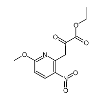 3-(6-methoxy-3-nitro-pyridin-2-yl)-2-oxo-propionic acid ethyl ester Structure
