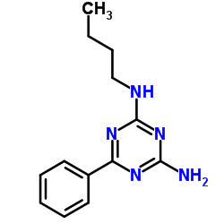 N-Butyl-6-phenyl-1,3,5-triazine-2,4-diamine Structure