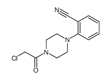 2-(4-(2-chloroacetyl)piperazin-1-yl)benzonitrile结构式