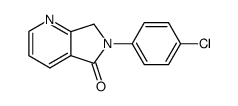 6-(4-chlorophenyl)-6,7-dihydro-5H-pyrrolo[3,4-b]pyridin-5-one结构式