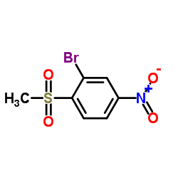2-Bromo-1-(methylsulfonyl)-4-nitrobenzene结构式