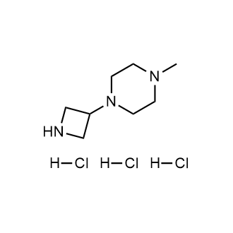 1-(氮杂环丁烷-3-基)-4-甲基哌嗪三盐酸盐结构式