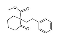 methyl 2-oxo-1-(2-phenylethyl)cyclohexane-1-carboxylate结构式