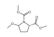 (2S)-dimethyl 5-methoxypyrrolidine-1,2-dicarboxylate Structure