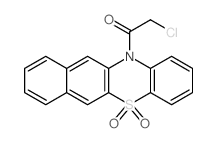 2-chloro-1-(5,5-dioxobenzo[b]phenothiazin-12-yl)ethanone Structure