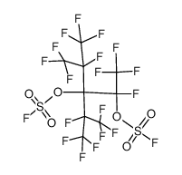 2,3-bis(fluorosulfonyloxy)perfluoro-3-isopropyl-4-methylpentane结构式